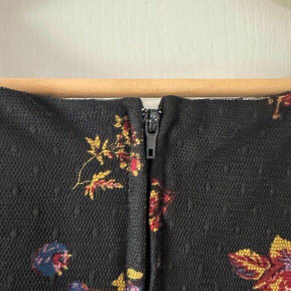 ModCloth Womens Delightful Sight A Line‎ Black Floral Lace Overlay Dress Size XL - Picture 13 of 13